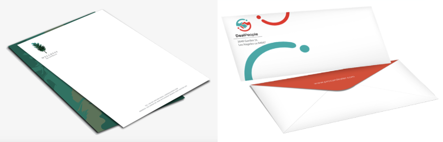 Full color raised stationery